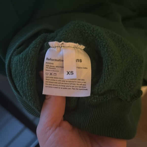Reformation Green Sweatshirt! 💚 - Picture 5 of 5